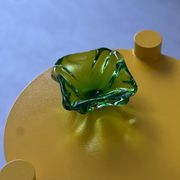 Green Murano glass , 1960's contemporary glass hand made in Italy