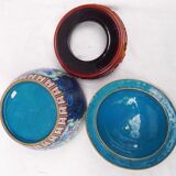 Pot couvert en cloisonné