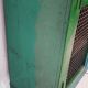 Wood workshop cabinet and mesh doors