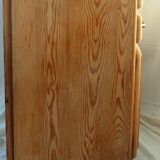 Low mado buffet, marble top, sanded