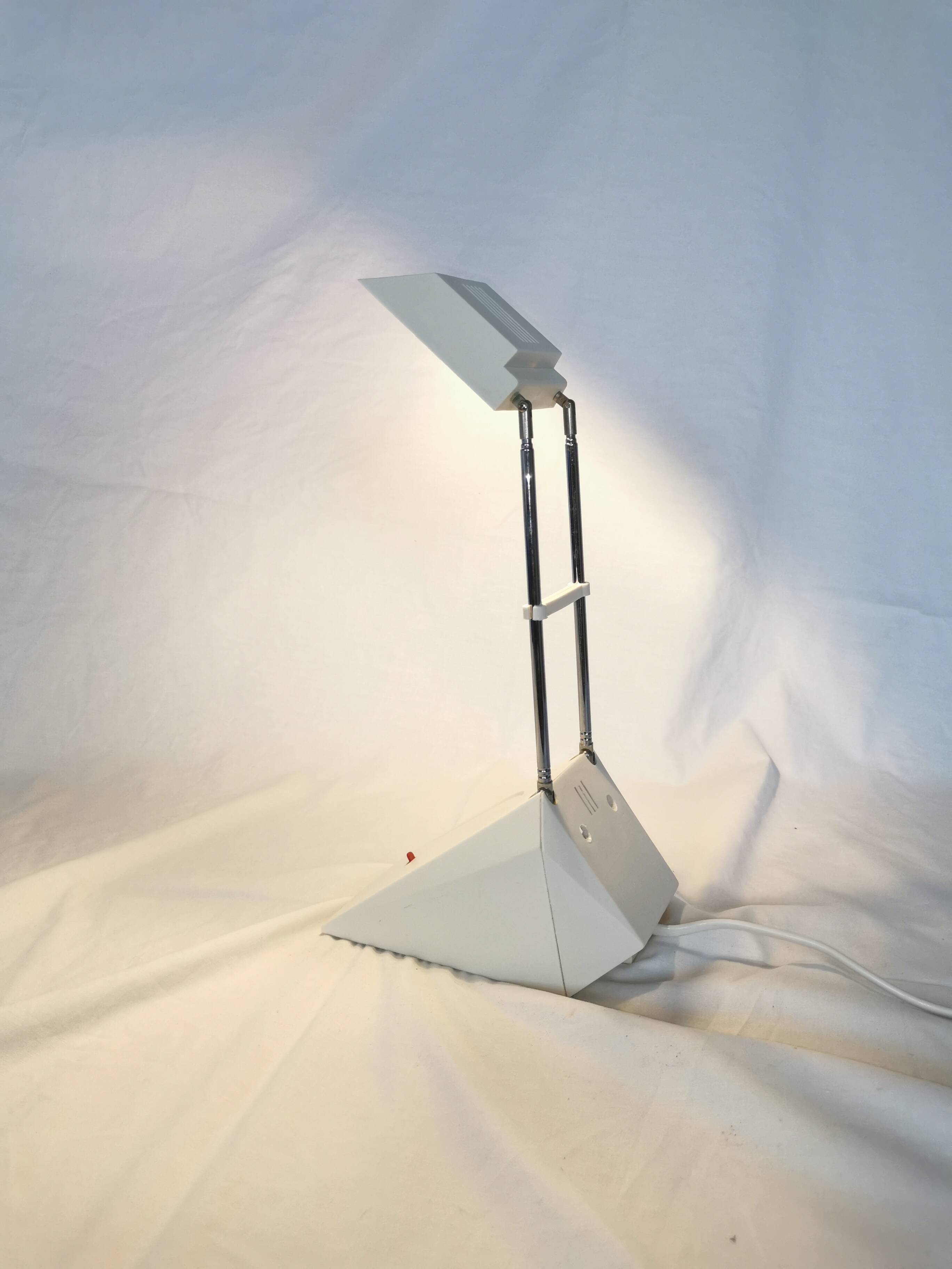 Telescopic halogen desk lamp, postmodern, 1980s