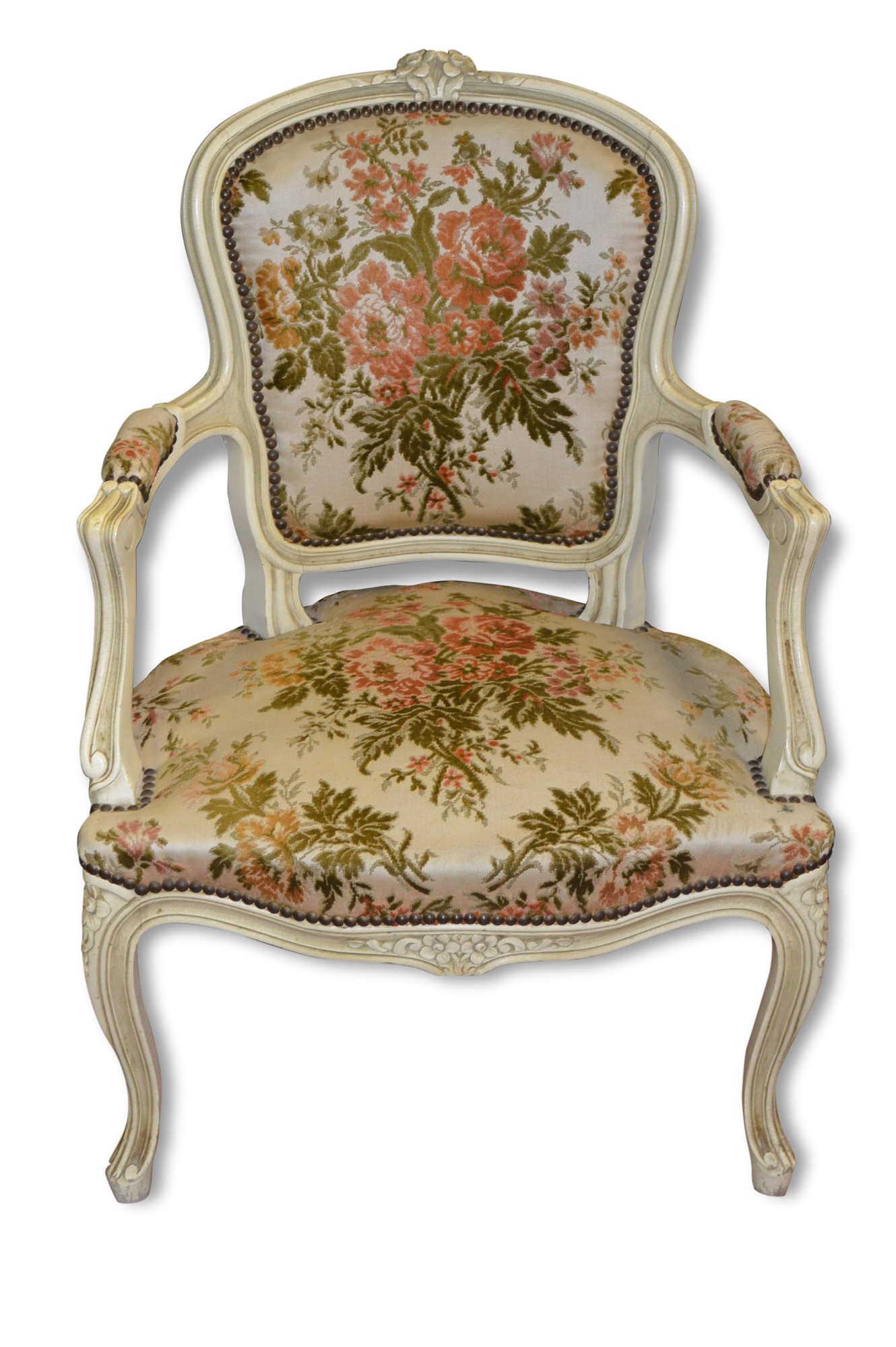 Fauteuil bergère style louis XV