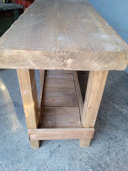 Workbench 120cm old solid wood