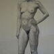 Charcoal drawing academician circa 1900
