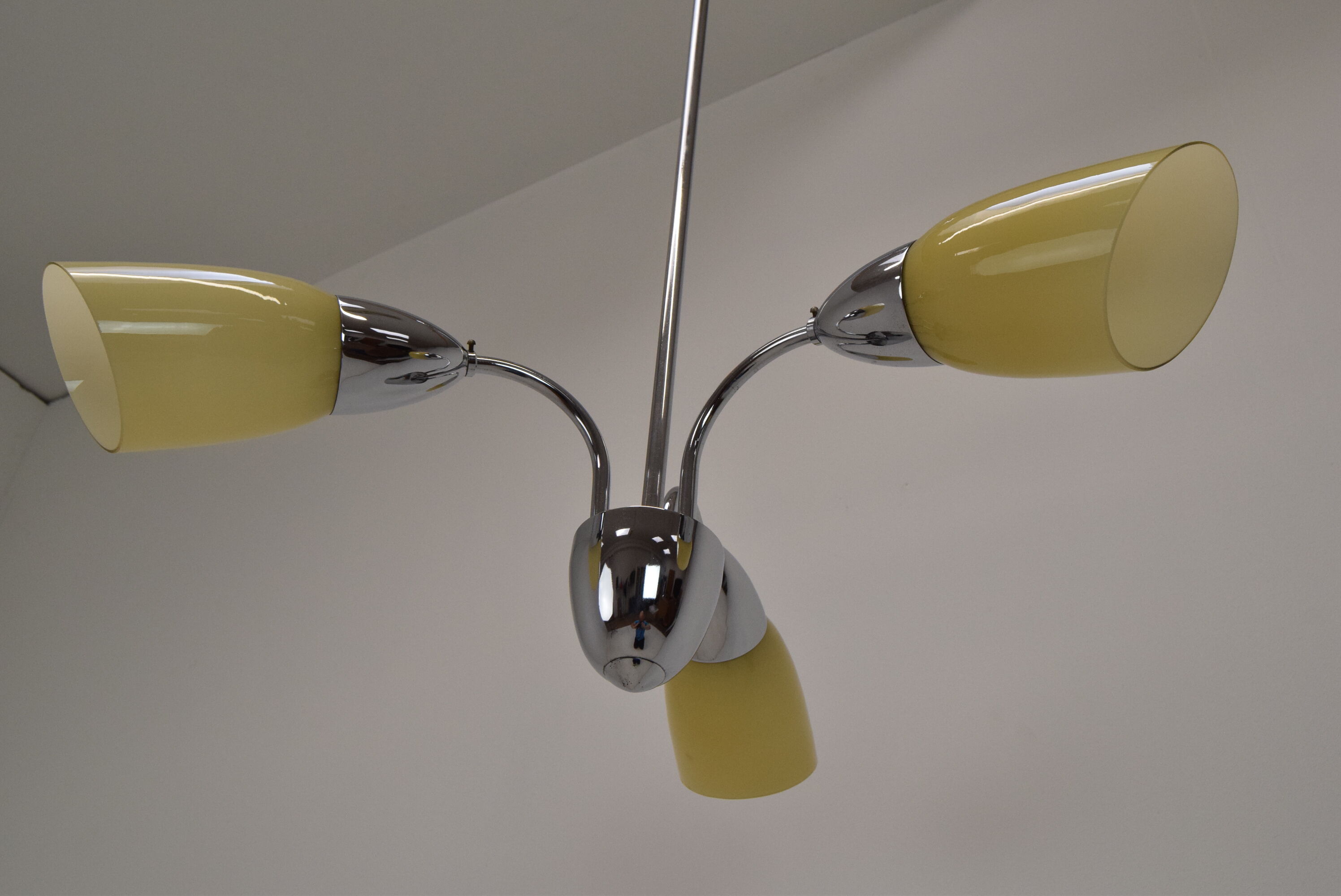 Mid-century Designed Chandelier by Elektroinstala Decin,Czechoslovakia,1970's.