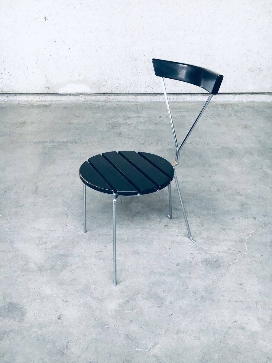 Mid-Century Modern Slender Design Chair, Italy, 1970s
