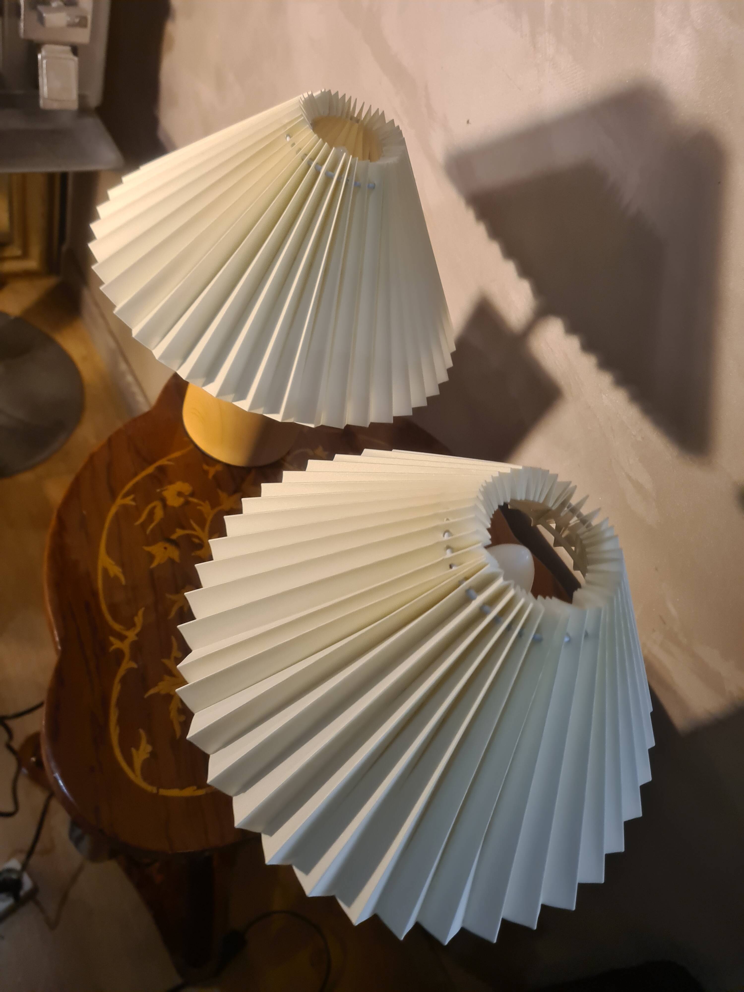 pair of bedside lamps solid wood Scandinavian design 31x25 electric change