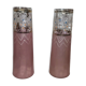 Paire de vases verre émaillé