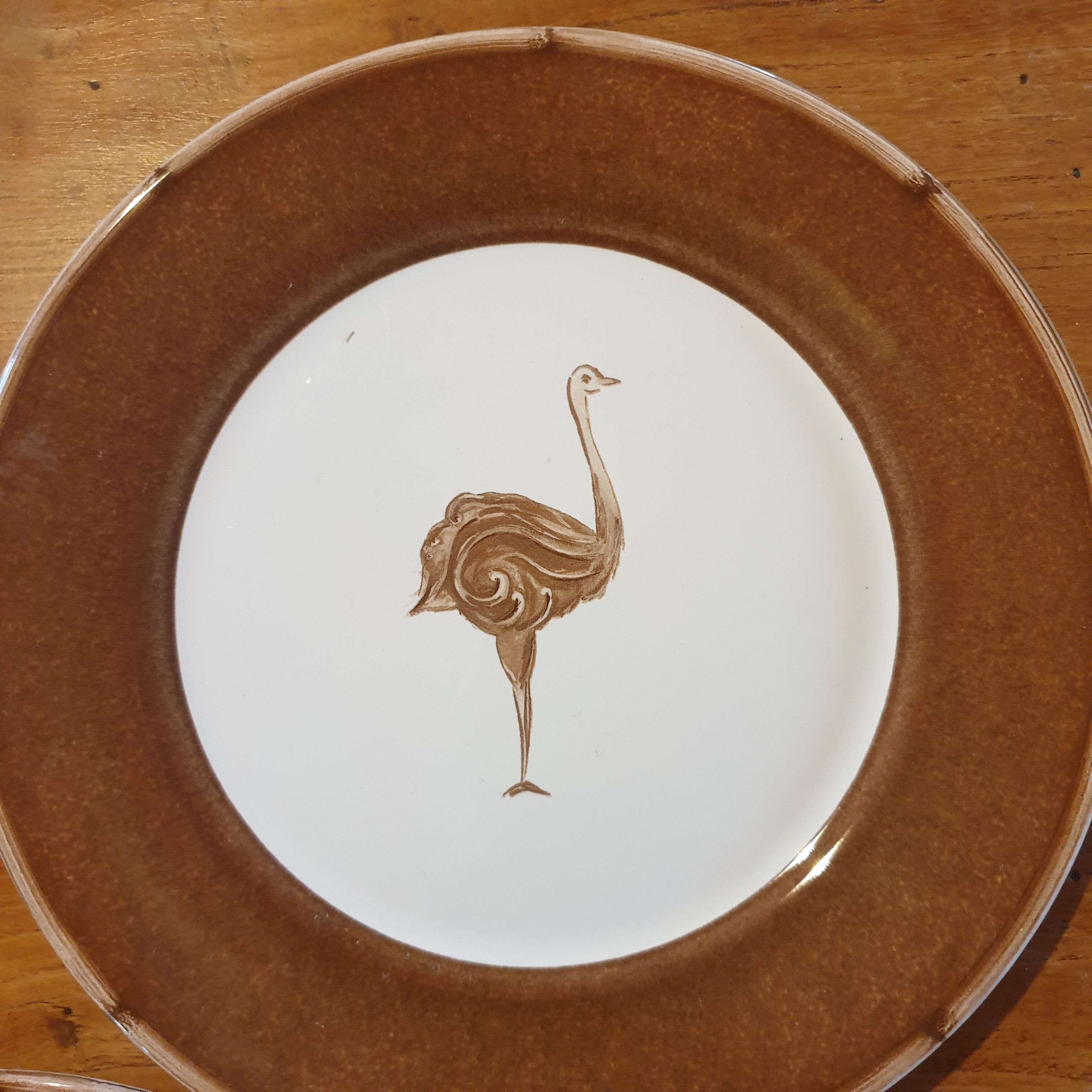 Set 5 assiettes à dessert animaux sauvages d'Afrique
