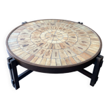 Large Herbier model coffee table in ceramic signed Roger Capron, 1960