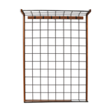 Iron and wood wall coat holders, 1960