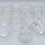 12 golden glasses