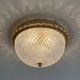 Vintage ceiling light Glashütte Limburg Bronze Hollywood Regency Mid Century