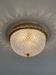Vintage ceiling light Glashütte Limburg Bronze Hollywood Regency Mid Century