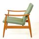 Arne Vodder FD 161 armchair, teak and wool