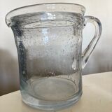 Produit BHV Pichet de verre bullé 1960