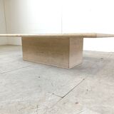 Travertine Coffee Table 1970s, Italy