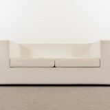 Throw Away Sofa by Willie Landels for Zanotta 1965 in white vinyl