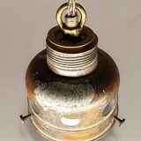 Large holophane industrial glass lamp from the 20s