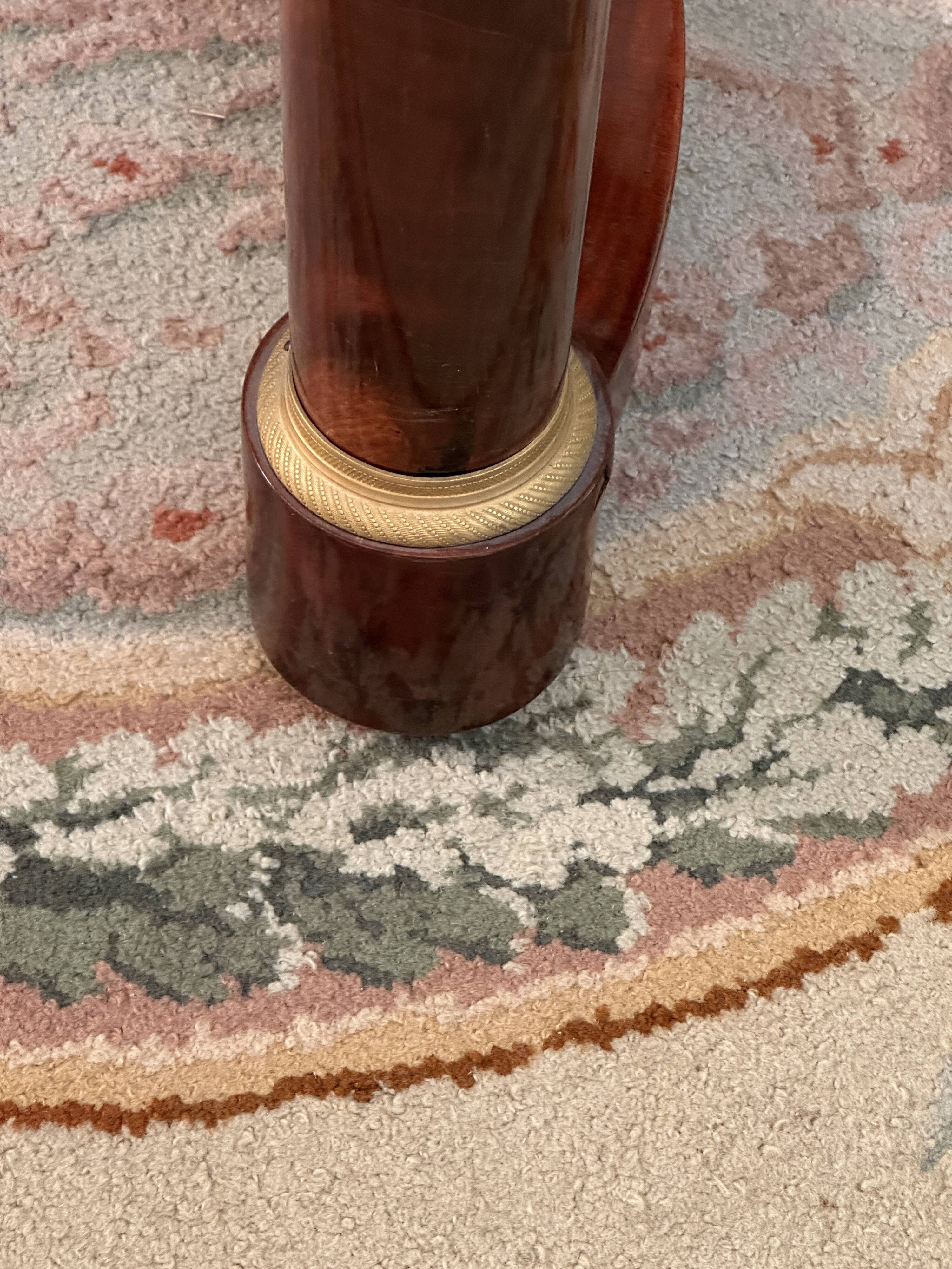 Gueridon tripod mahogany style Empire Epoch XIXth