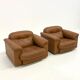 De Sede DS-101 camel brown vintage armchairs