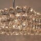 Large square chandelier by Bakalowits with diamond-shaped crystals, Austria, 1950s.