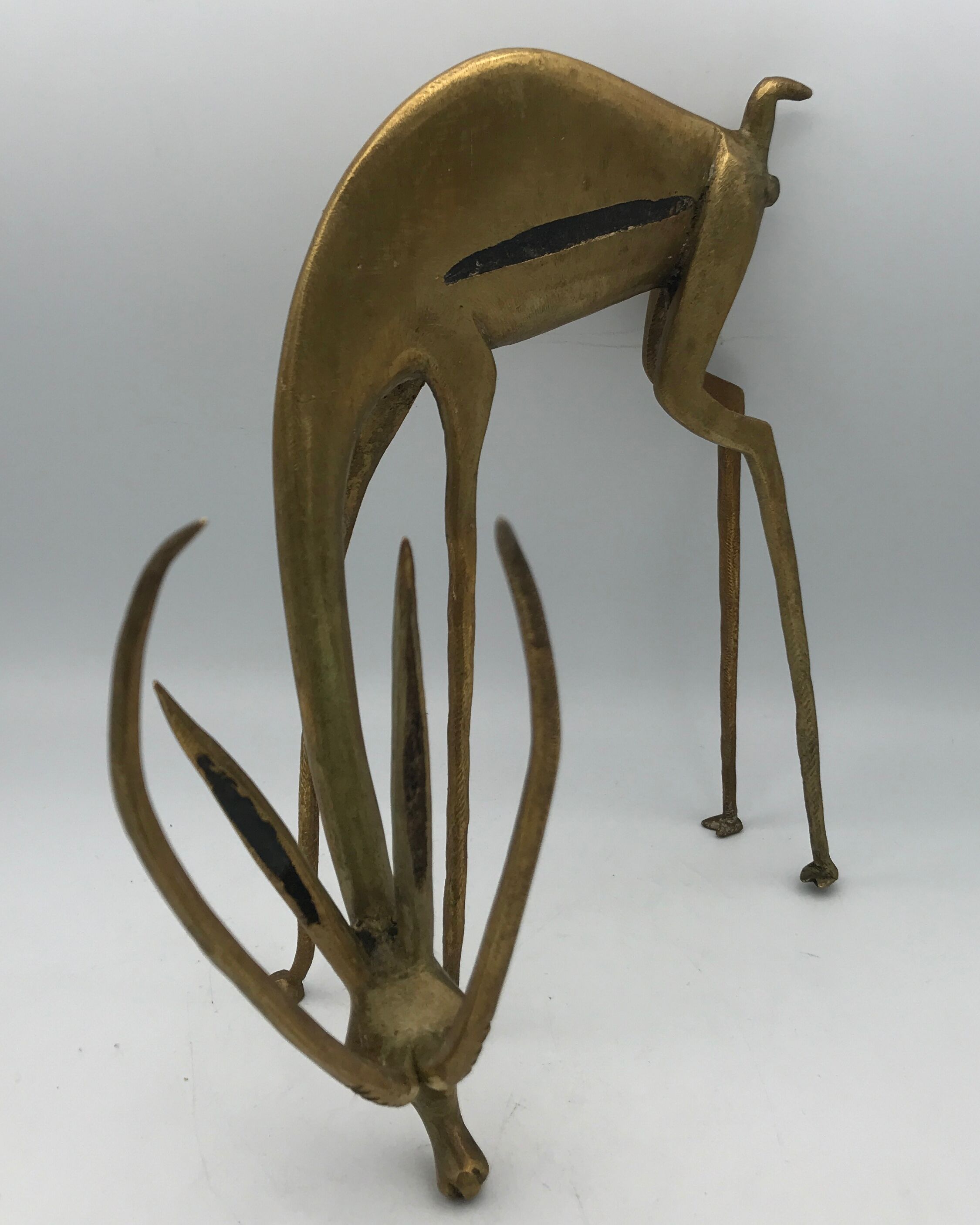 Gazelle ou antilope d’afrique, en laiton massif