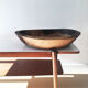 Brutalist solid wood dish 57cm
