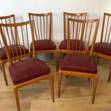 Série 6 chaises vintages style scandinave