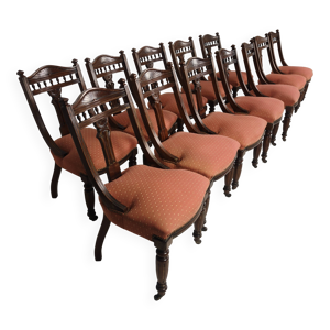 Ensemble de 12 chaises - victorienne