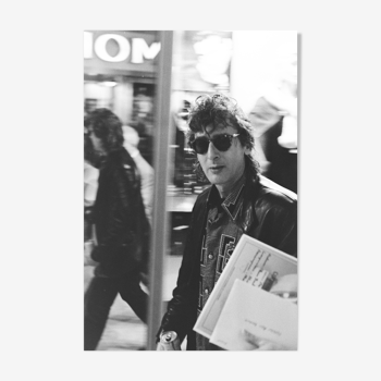 Photographie Alain Bashung tirage sur papier argentique  250g d'après négatif original 30x45cm