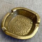 Hammered brass ashtray