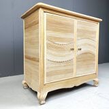 Vintage pencil reed cabinet, 1970s