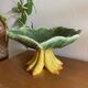 Coupe en ceramique décor bananes