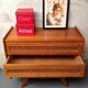 Vintage rattan dresser