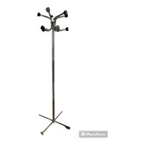 Parrot coat rack on chrome stand