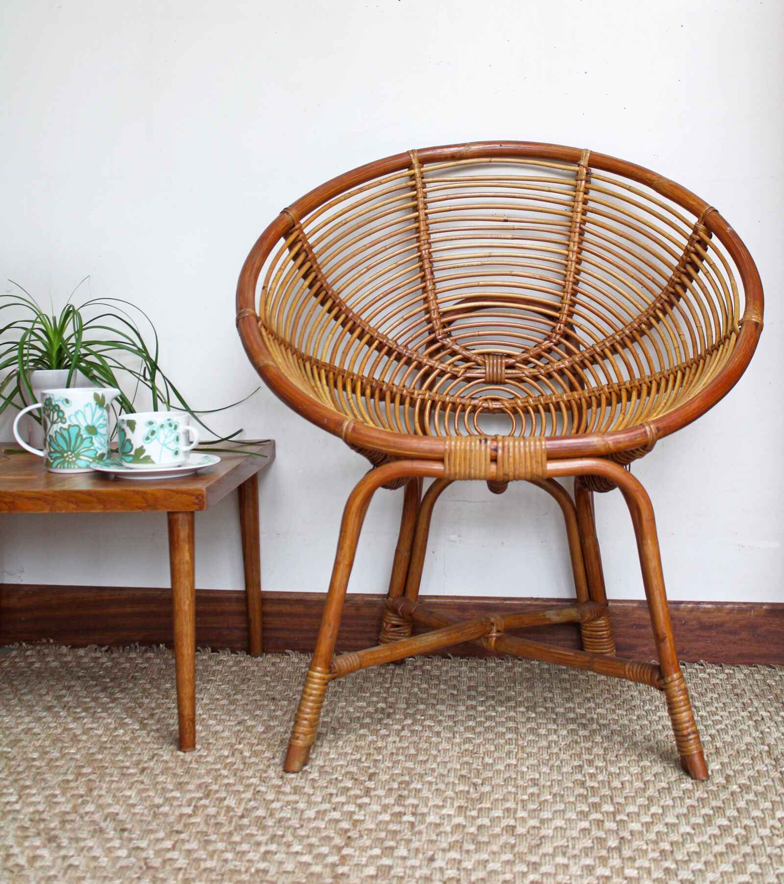 Rattan armchair