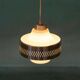 1960s vintage glass pendant light, Swedish pendant.