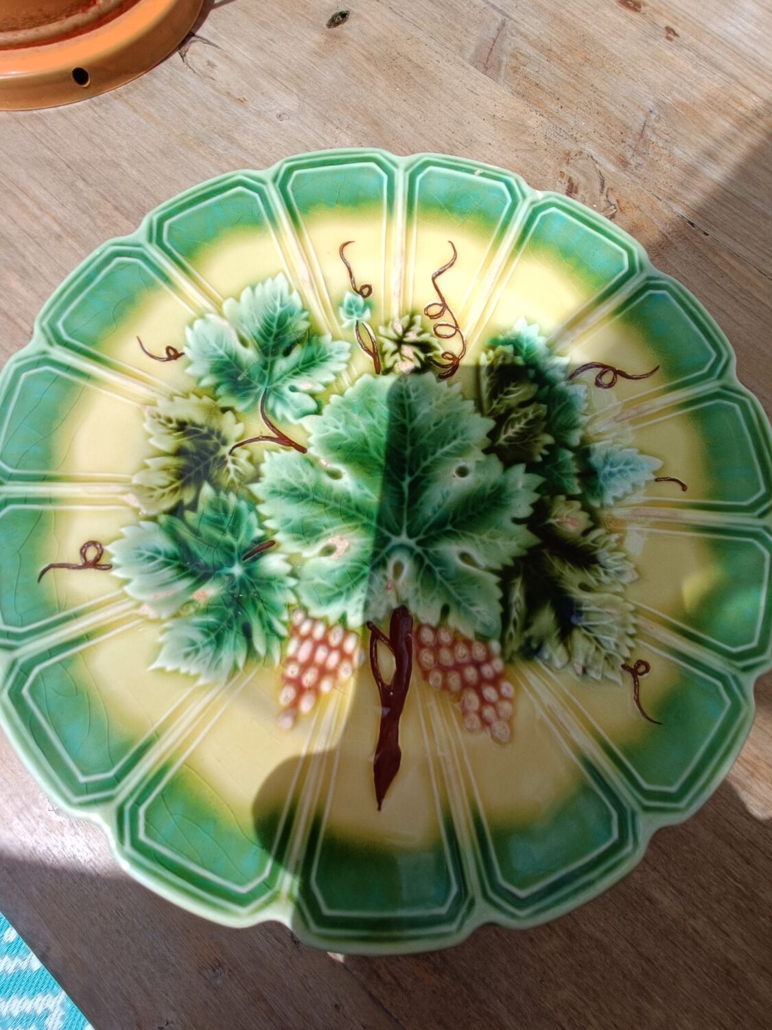 Sarreguemines dessert plate set