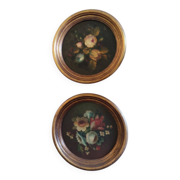 Paire de tableaux nature morte