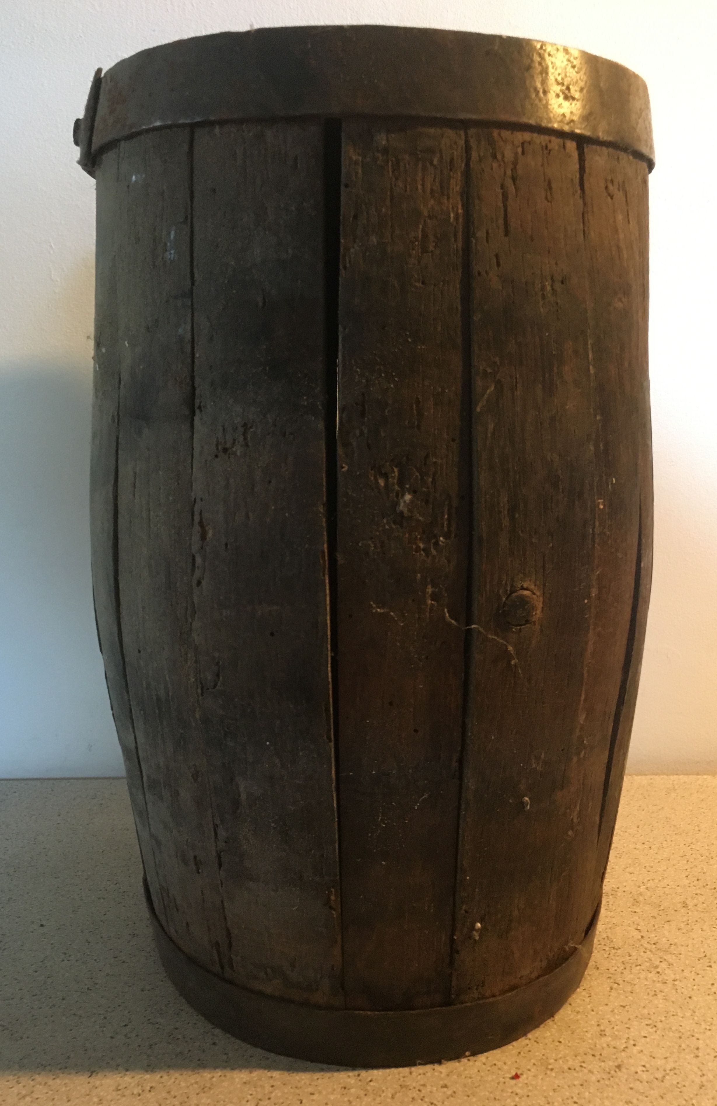 Old barrel for decoration