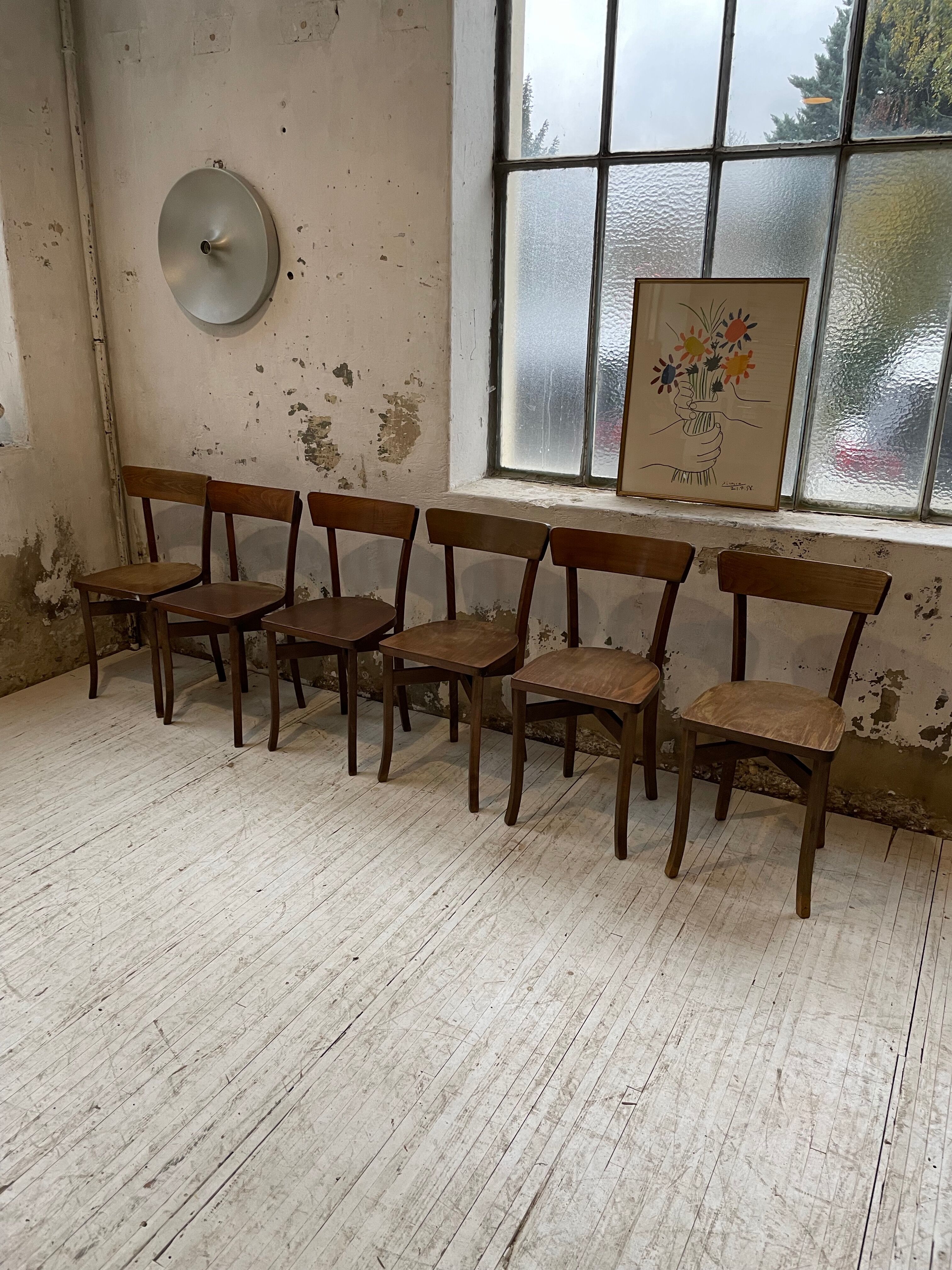 6 Baumann bistro chairs