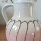 Vintage enamelled ceramic jug - Strelha GDR