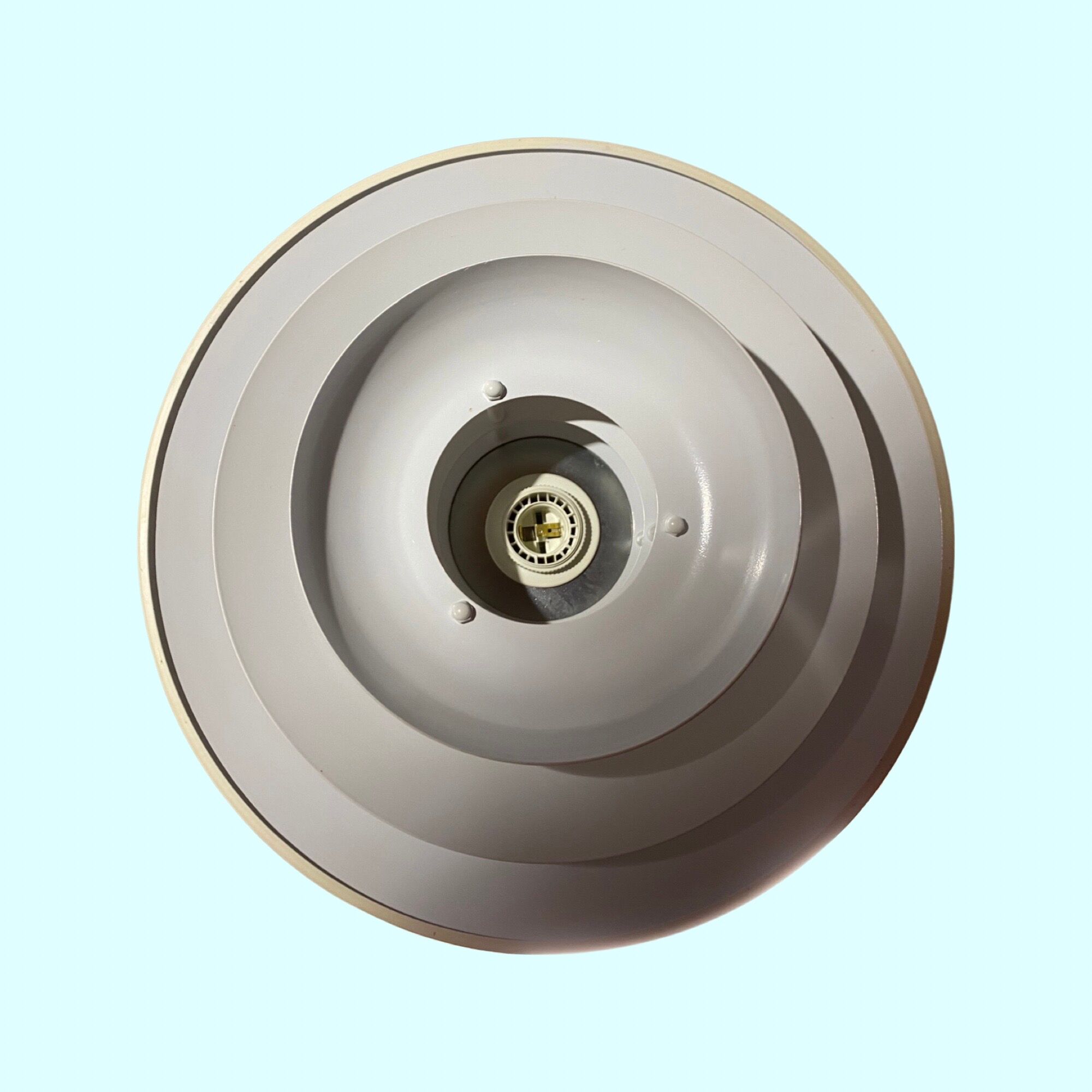 Danish Vintage Pendant Light 1970s | Mid Century Scandinavian Modern Lighting | White
