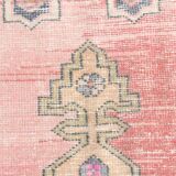 4x8 Rug For Living Room Pale Red Oriental Antique Vintage Rug, 128x248Cm