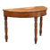Antique walnut console with a half-moon top, Italy, 19th century.