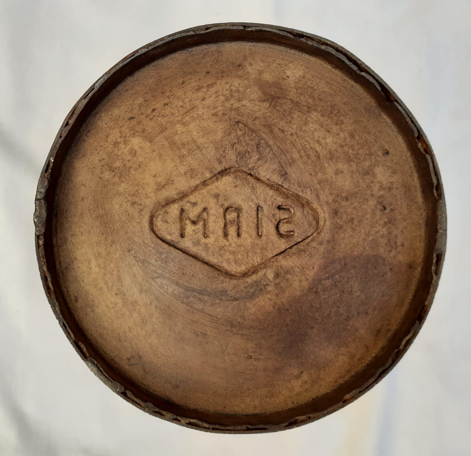 Vintage metal wastepaper basket