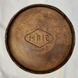 Vintage metal wastepaper basket