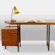 Asymmetrical desk with a drawer unit, Georges Frydman. 1950s-60s.
