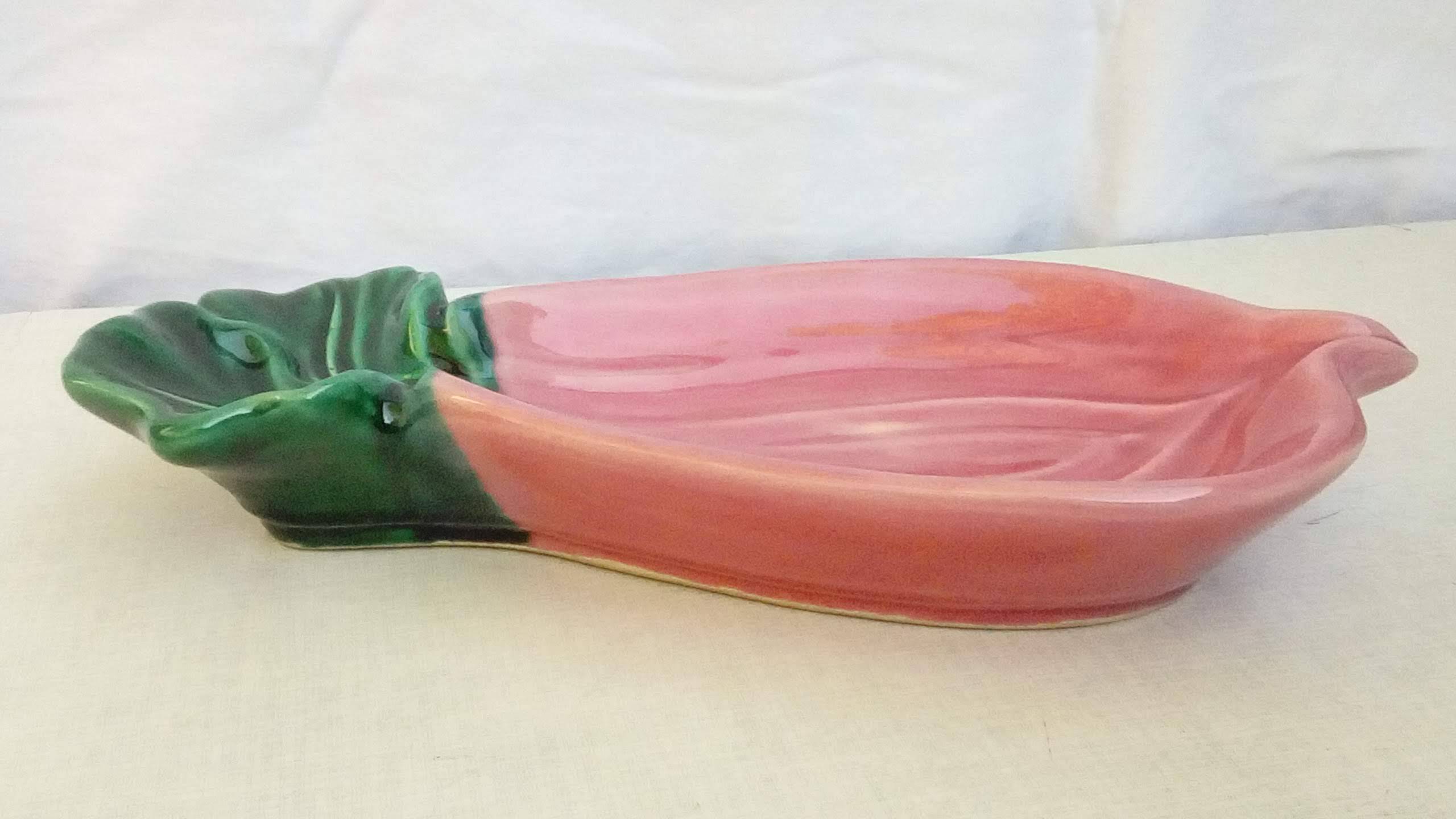 Radish dish in vallauris ceramic covain